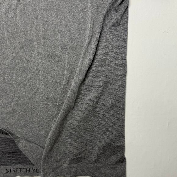 Lululemon Gray Henley Short Sleeve Performance Tee Men’s Size Large - Picture 4 of 8